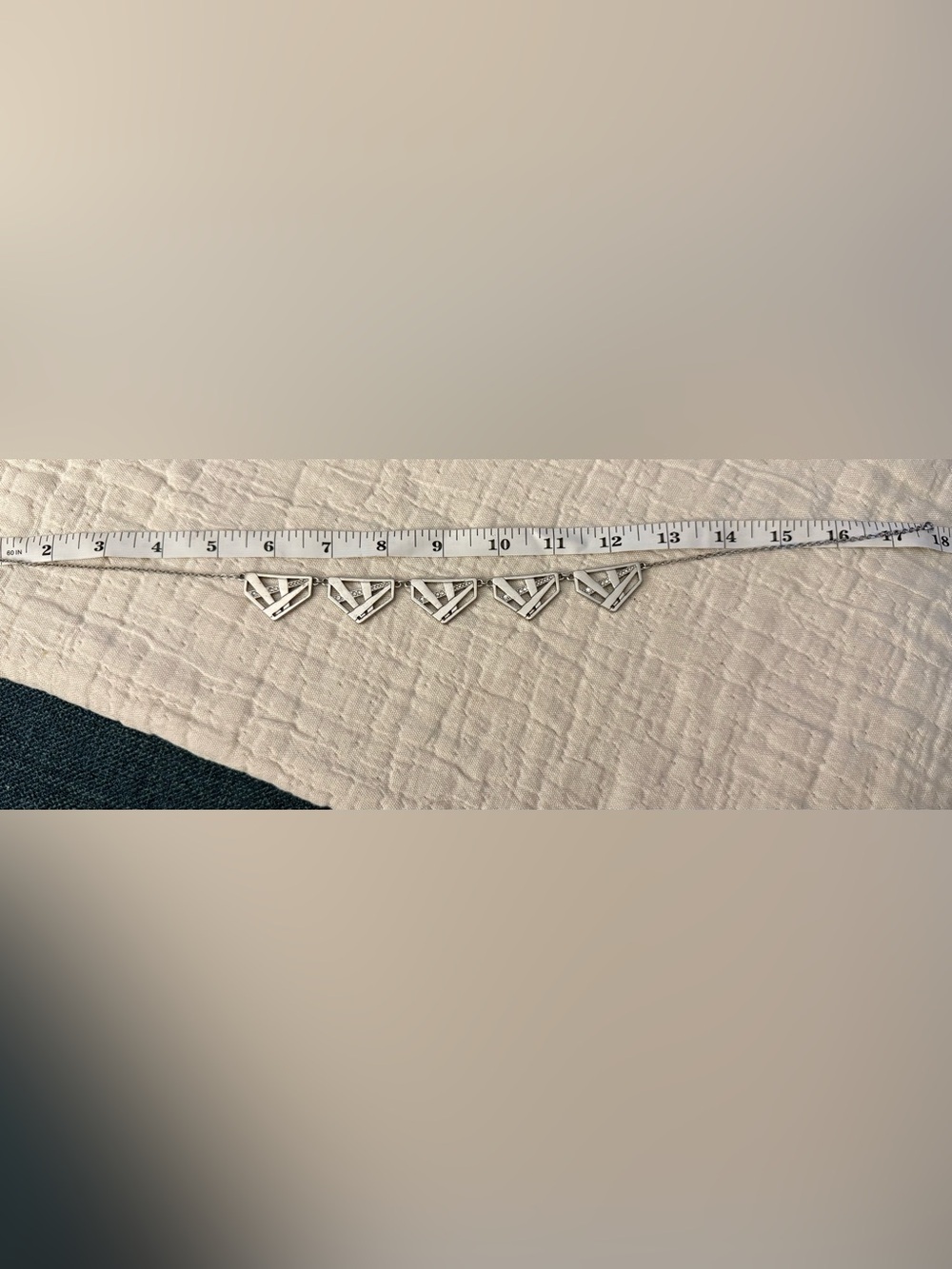 Express - Silver Geometric Statement Necklace - Women's Jewelry - Picture 5 of 5